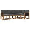 vidaXL Ensemble de canap&eacute;s d'ext&eacute;rieur 5 pc Naturel et Anthracite