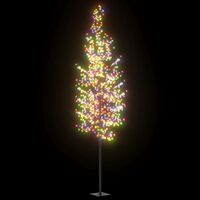 vidaXL Sapin de Noël 1200 LED colorées Cerisier en fleurs 400 cm