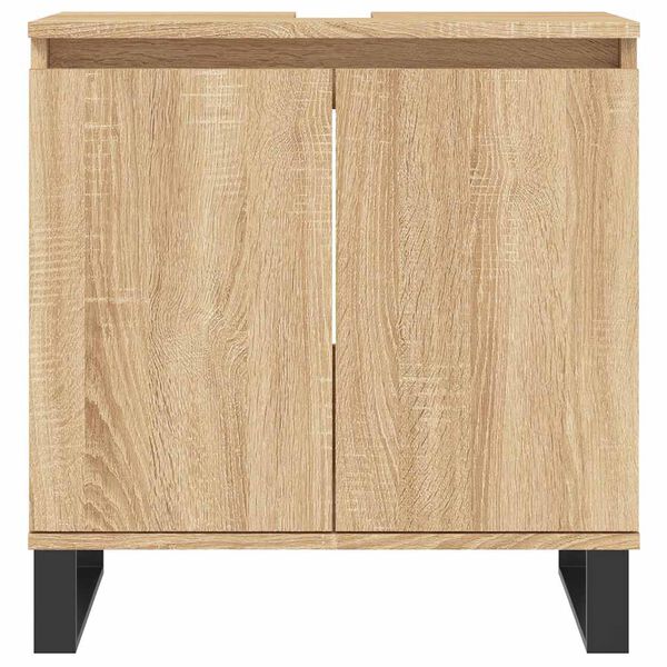 vidaXL Armoire de bain ch&ecirc;ne sonoma 58x33x60 cm bois d'ing&eacute;nierie