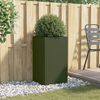 vidaXL Jardinière vert olive 42x38x75 cm acier
