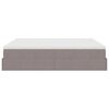 VidaXL Cadre de lit ottoman avec matelas taupe 160x200 cm tissu