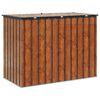 vidaXL Bo&icirc;te de Rangement de Jardin Marron 151,5 x 82 x 110,5 cm Acier