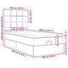 vidaXL Cadre de lit ottoman avec matelas vert fonc&eacute; 100x200 cm velours