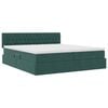 vidaXL Lit de Rangement avec matelas Vert fonc&eacute; 90 x 200 cm