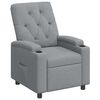 vidaXL Fauteuil inclinable Gris clair 75 x 95 x 101 cm Tissu