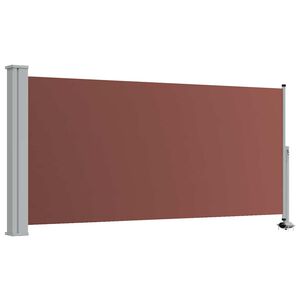 vidaXL Auvent lat&eacute;ral r&eacute;tractable de patio 120x300 cm Marron