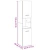 vidaXL Armoire de salle de bain suspendue vieux bois bois d'ing&eacute;nierie