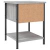 vidaXL Table de chevet sonoma gris 34x35,5x45 cm bois d'ingénierie