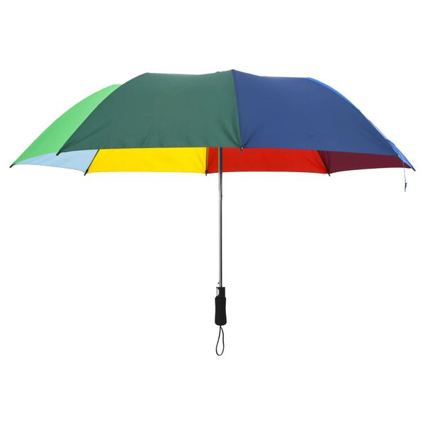 vidaXL Parapluie pliable automatique Multicolore 124 cm