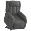 vidaXL Fauteuil inclinable &eacute;lectrique gris fonc&eacute; tissu