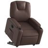 vidaXL Fauteuil inclinable électrique marron similicuir