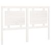 vidaXL T&ecirc;te de lit Blanc 145,5x4x100 cm Bois massif de pin