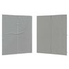 vidaXL Mur de tente de f&ecirc;te 2 pcs Gris clair 200 x 195 cm PE et acier