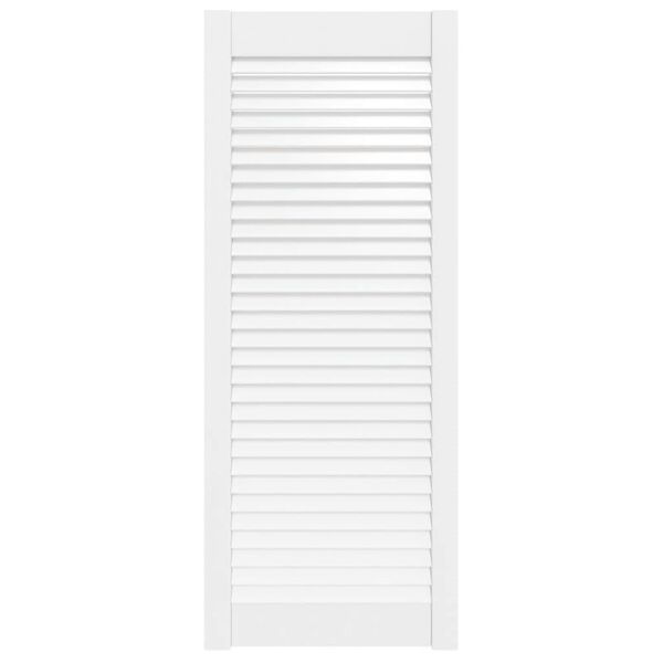 vidaXL Porte d'armoire &agrave; persiennes blanc 99,3x39,4 cm pin massif
