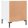 vidaXL Tables de chevet 2 pcs blanc 40x40x50 cm bois d&rsquo;ing&eacute;nierie