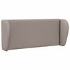 vidaXL Oreille de t&ecirc;te de lit Taupe 40 x 23 x 6 cm tissu