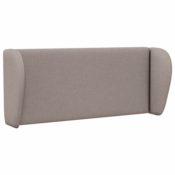 vidaXL Oreille de t&ecirc;te de lit Taupe 40 x 23 x 6 cm tissu
