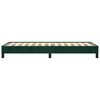 vidaXL Cadre de lit sans matelas vert foncé 90x190 cm velours