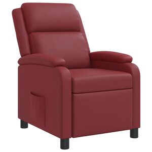 vidaXL Fauteuil inclinable Bordeaux Simili cuir