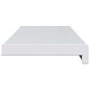 vidaXL Appui de fen&ecirc;tre Blanc 100 x 25 x 4,5 cm PVC