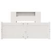 vidaXL Lit biblioth&egrave;que sans matelas blanc 140x190 cm bois pin massif
