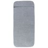 vidaXL Serviettes de plage 2 pcs gris 60x135 cm tissu 400 GSM
