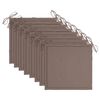 vidaXL Chaises pliables d'extérieur lot de 8 et coussins Bois d'acacia