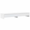 vidaXL Support d'&eacute;cran avec tiroirs Blanc 100 x 27 x 15 cm Bois d'ing&eacute;nierie