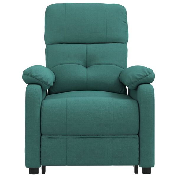 vidaXL Fauteuil Vert fonc&eacute; Tissu