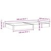 vidaXL Lit sur&eacute;lev&eacute; de jardin doublure 240x120x25 cm bois massif sapin