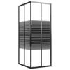 vidaXL Cabine de douche &agrave; rayures ESG 90x70x180 cm Noir