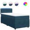 vidaXL Sommier &agrave; lattes de lit avec matelas bleu 100x200 cm