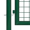 vidaXL Portail de jardin en acier vert 350 x 100 cm