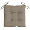 vidaXL Coussins de chaise lot de 6 taupe 50x50x7 cm tissu oxford