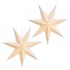 vidaXL &Eacute;clairage de No&euml;l RAAHE 2 pc 10 LED Blanc chaud 45 x 6 x 45 cm
