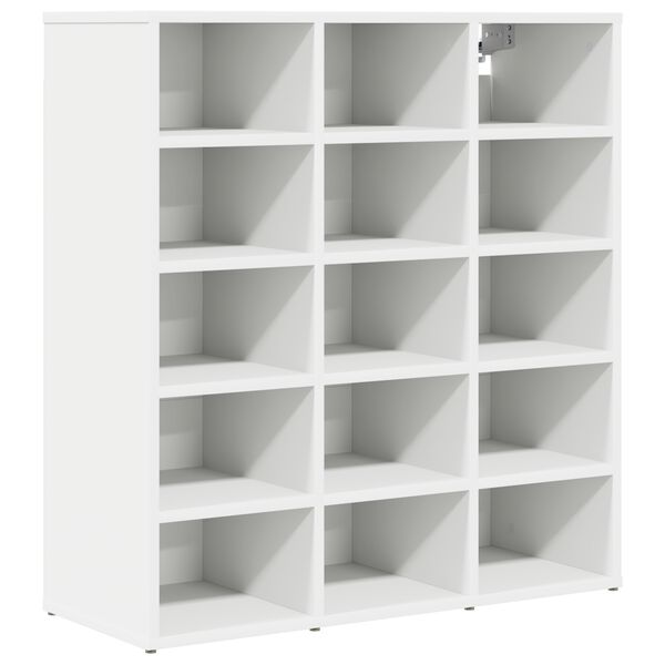vidaXL Cabinet &agrave; chaussures avec &eacute;tag&egrave;re Blanc 77,5 x 30 x 83,5 cm