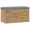 vidaXL Banc de rangement Ch&ecirc;ne artisanal 82x42x45 cm Bois d'ing&eacute;nierie