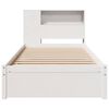 vidaXL Lit biblioth&egrave;que sans matelas blanc 90x190cm bois de pin massif
