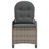 vidaXL Fauteuil inclinable Gris 56 x 66 x 95 cm polyrotin