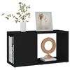 vidaXL Meuble TV Noir 60x24x32 cm Bois d'ingénierie