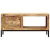 vidaXL Table basse 88x50x42 cm Bois de manguier massif