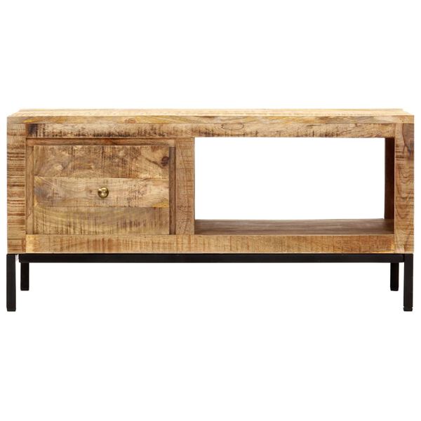 vidaXL Table basse 88x50x42 cm Bois de manguier massif