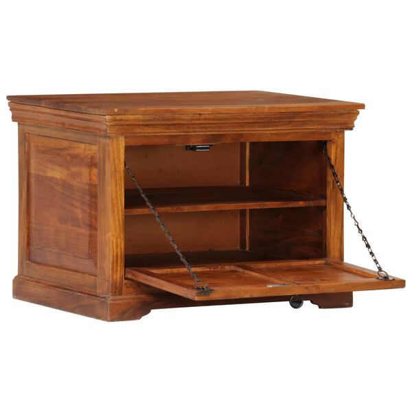 vidaXL Armoire &agrave; chaussures 60x40x41 cm Bois d'acacia massif