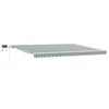 vidaXL Auvent r&eacute;tractable Vert et blanc 450 &times; 350 cm