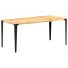 vidaXL Table de salle &agrave; manger 160x80x76 cm Bois de manguier solide