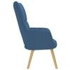 vidaXL Chaise de relaxation Bleu Tissu