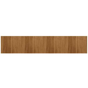 vidaXL Tapis rectangulaire marron 80x400 cm bambou
