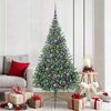 vidaXL Sapin de No&euml;l artificiel pr&eacute;-&eacute;clair&eacute; Vert 180 cm PVC