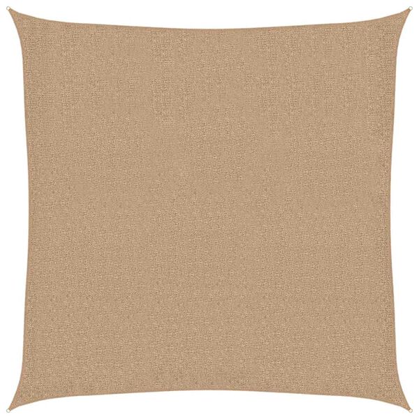 vidaXL Voile d'ombrage 160 g/m&sup2; Taupe 7x7 m PEHD