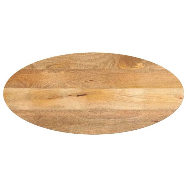 vidaXL Dessus de table 100x50x2,5 cm ovale bois massif de manguier